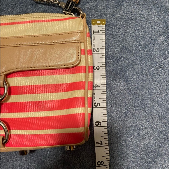 Rebecca Minkoff Pink/White Canvas Crossbody Bag - Picture 11 of 16